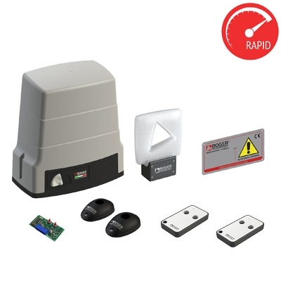 KIT AUTOMAZIONE CANCELLI SCORREVOLI ROGER TECHNOLOGY BH30/606/HS